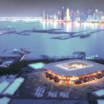 Football Stadium World Cup 2022 Qatar Made Of Shipping Containers