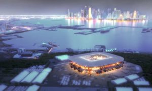 Football Stadium World Cup 2022 Qatar Made Of Shipping Containers