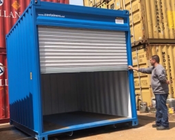 Storage Container With Electric Shutter